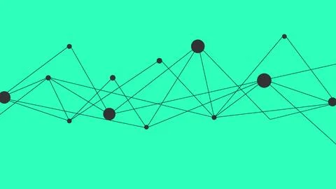 Abstract connecting line pattern digital connecting network isolated on gre.. Stock Illustration
