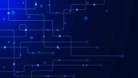 Abstract connecting lines and dots for digital data visualization イラスト素材