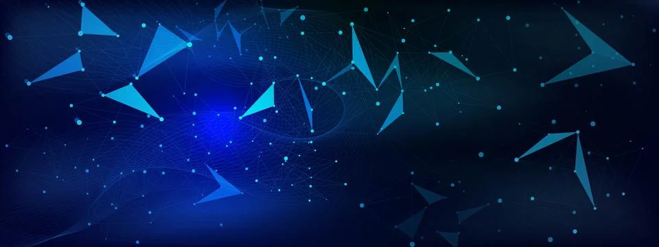 Abstract connecting points and lines or glowing plexus. 스톡 일러스트