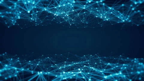 Abstract connection data grid network technology background video Stock-Footage 206992575