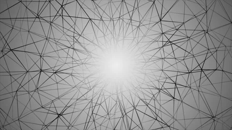 Abstract connection of digital lines and dots technology background Stock Footage 272653204