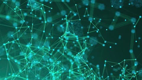 Abstract connection dots Stock Illustration