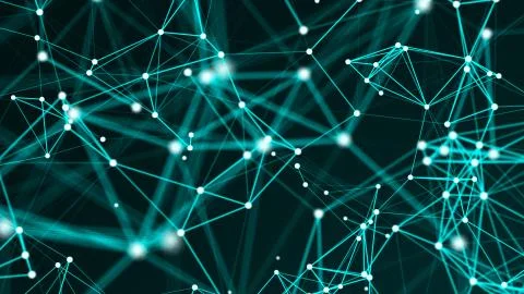 Abstract connection dots. Technology background. Digital illustration. Network Stock Illustration