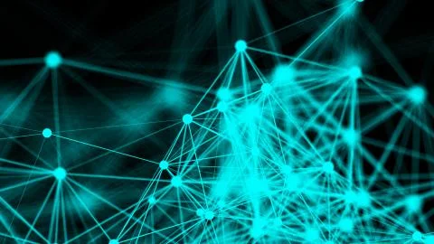 Abstract connection dots. Technology background. Network concept Illustrazione stock