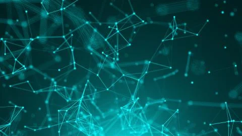 Abstract connection dots. Technology background. Network concept 库存插图