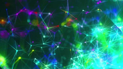 Abstract connection dots. Technology background. Network concept Stock Illustration