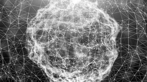 Abstract connection dots. Technology background. Digital theme. Network co... Stockfoto's