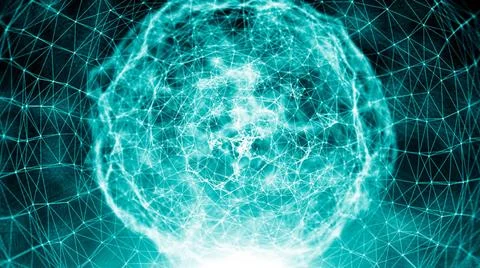 Abstract connection dots. Technology background. Digital theme. Network co... 스톡 사진