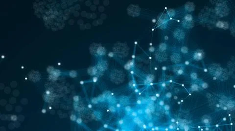 Abstract connection dots. Technology background. Digital theme. Network co... 스톡 사진