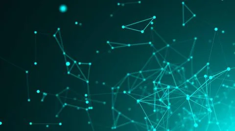 Abstract connection dots. Technology background. Network concept 3d render... 스톡 사진