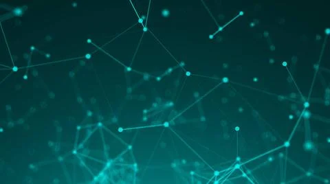 Abstract connection dots. Technology background. Network concept 3d render... Stockfoto's