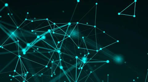 Abstract connection dots. Technology background. Network concept 3d render... 스톡 사진