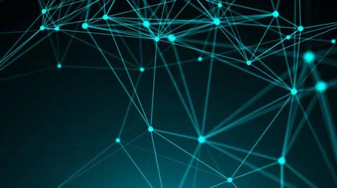 Abstract connection dots. Technology background. Digital theme. Network co... Foto stock