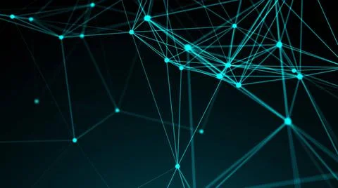 Abstract connection dots. Technology background. Digital theme. Network co... Stockfoto's