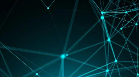 Abstract connection dots. Technology background. Digital theme. Network co... Stockfoto's