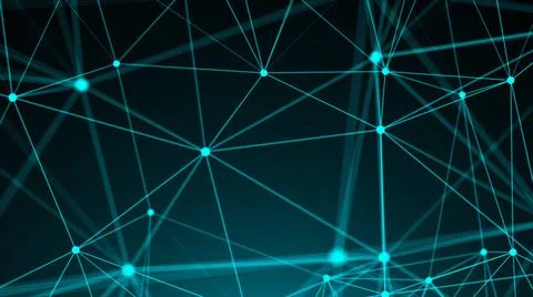 Abstract connection dots. Technology background. Digital theme. Network co... Foto stock