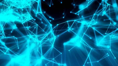 Abstract connection dots. Technology background. Digital drawing blue them... 스톡 사진