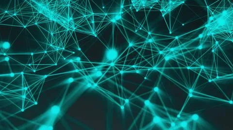 Abstract connection dots. Technology background. Digital drawing blue them... 스톡 사진