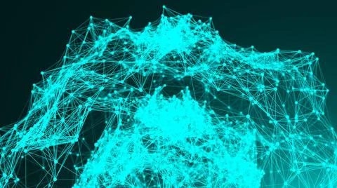 Abstract connection dots. Technology background. Network concept Abstract ... Foto stock