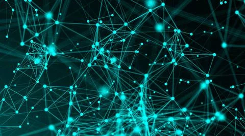 Abstract connection dots. Technology background. Network concept Abstract ... Foto stock