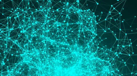 Abstract connection dots. Technology background. Network concept Abstract ... Foto stock