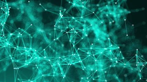 Abstract connection dots. Technology background. Network concept Abstract ... Foto stock