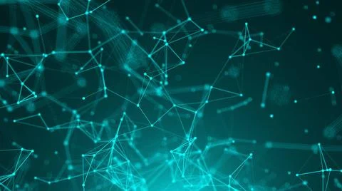 Abstract connection dots. Technology background. Network concept Abstract ... Foto stock