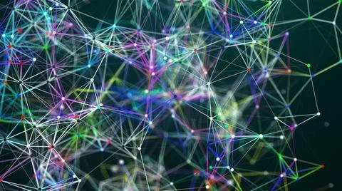 Abstract connection dots. Technology background. Network concept Abstract ... Stock Photos