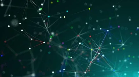 Abstract connection dots. Technology background. Network concept Abstract ... Foto stock