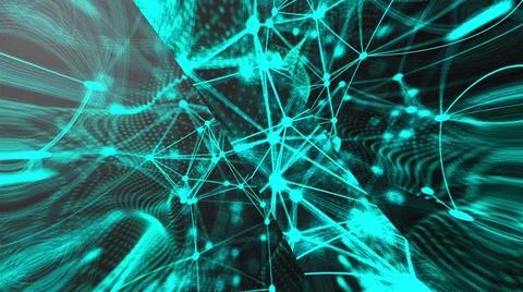 Abstract connection dots. Technology background. Network concept Abstract ... Foto stock