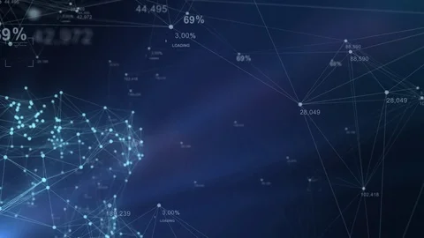 Abstract Connection Global Network Video stock 104126155