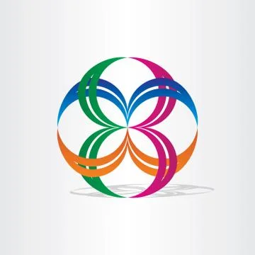 Abstract connection icon design Stock Illustration