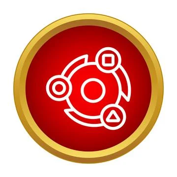 Abstract connection icon showing network sharing concept 스톡 일러스트