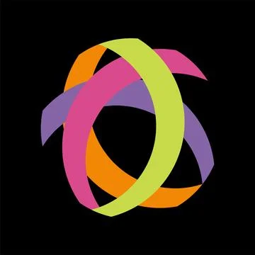 Abstract connection icon vector logo template illustration design Stock Illustration