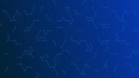 Abstract Connection Network Pattern on Deep Blue Gradient Background Stock Footage 341374845