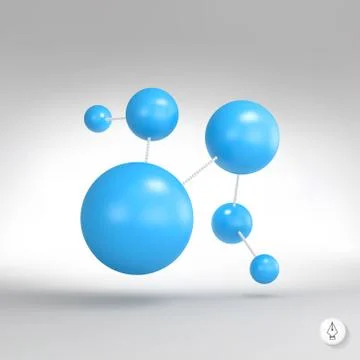 Abstract connection points and lines. Graphic design Stock Illustration