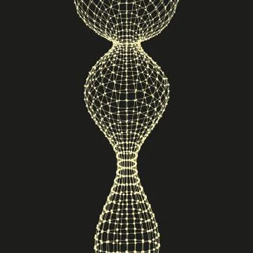 Abstract connection points and lines. Graphic design Illustrazione stock