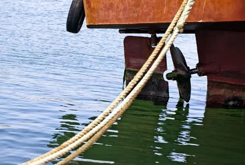 Abstract Connection of Rope Lines Foto stock