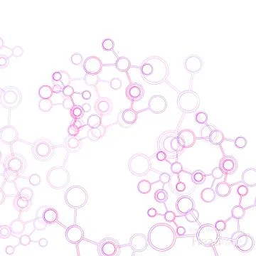 Abstract connection structure. Vector science background Stock Illustration