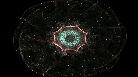 Abstract connections moving in space Stock Footage 72741737