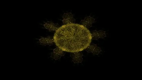 Abstract connections moving in space Stock Footage 72741784