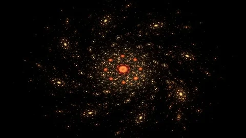 Abstract connections moving in space Video stock 72955070