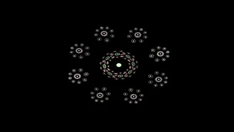 Abstract connections moving in space Video stock 72955267