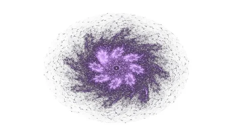 Abstract connections moving in space Video stock 96071113