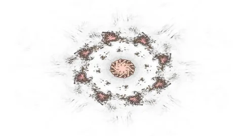 Abstract connections moving in space Video stock 96072942
