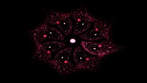 Abstract connections moving in space Stock Footage 124806874