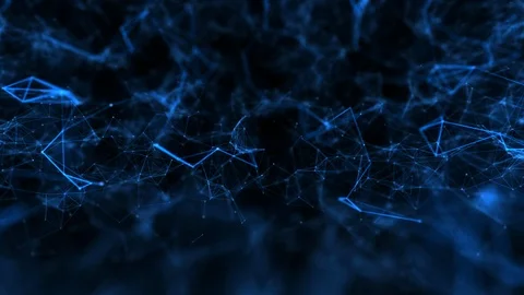 Abstract connections structure technology science background blue Vidéo 104168874