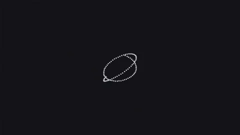 Abstract connectivity loop animation on dark background for modern design c.. Stock Footage 337162709