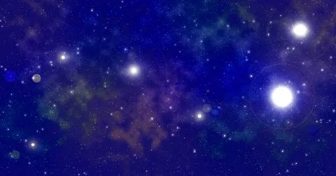 Abstract constellation in deep space. Art cosmic design Illustrazione stock