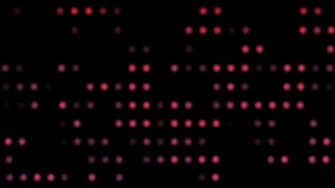 Abstract Constellation Lines Dots Technology Red Background Video stock 95246857